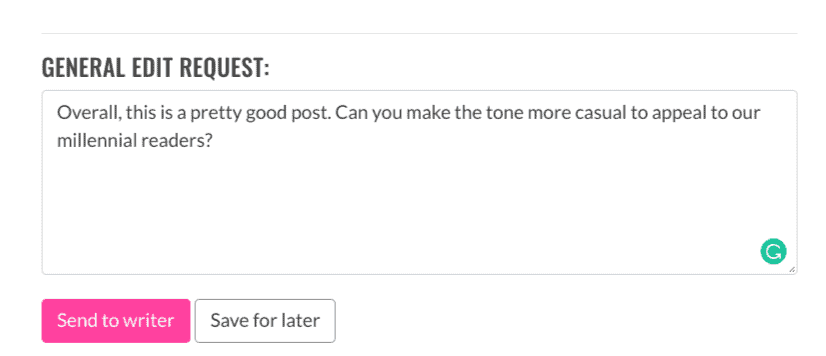 general edit request verblio