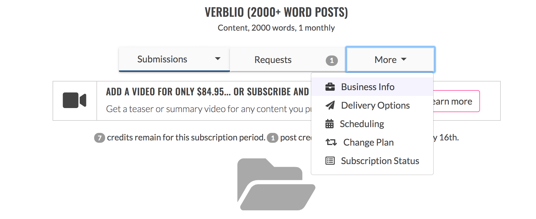 verblio business info