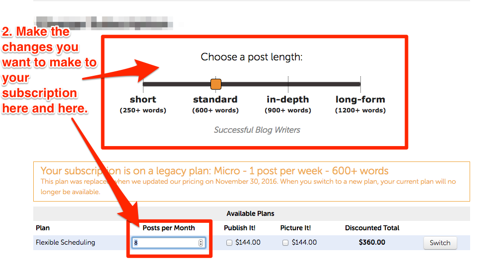 Making-changes-to-subscription-on-BlogMutt
