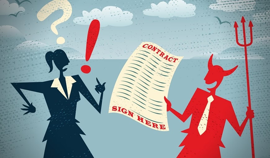 devil-offering-woman-to-sign-contract