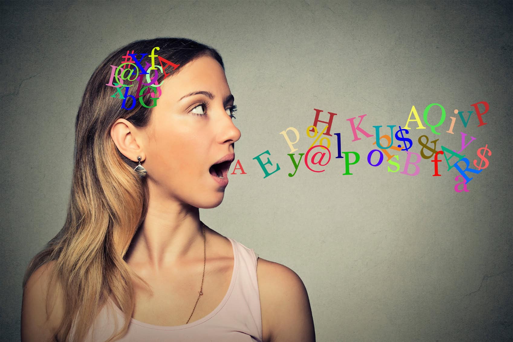 girl's-head-exploding-with-colorful-letters girl's-head-releasing-colorful-letters-as-she-speaks
