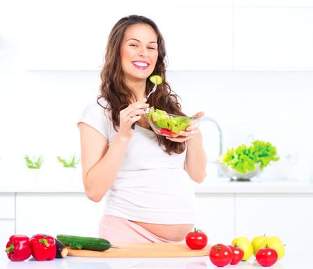 vegetable_pregnant_woman_stock_photo