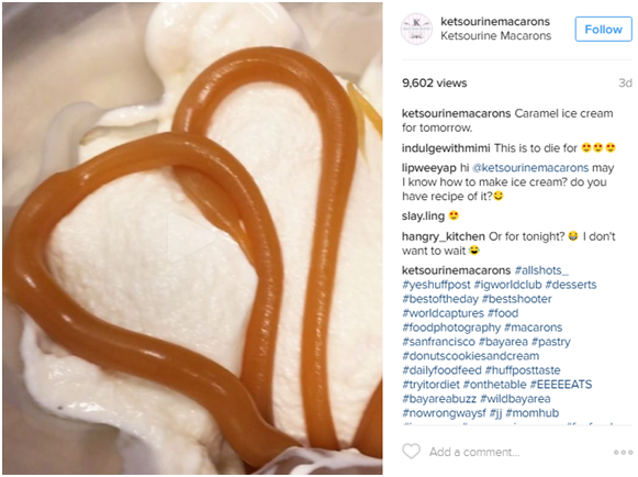 Ketsourine-Macarons-Instagram-post-vanilla-ice-cream-caramel-drizzle